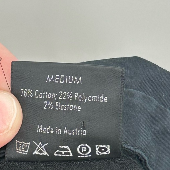 Wolford Black Tuxedo Bib Front Blouse Pleated Button Long Sleeve Top - Picture 6 of 9